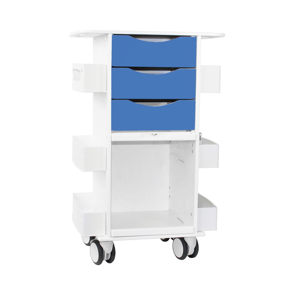 Core DX Cart with Sliding Door, Global Blue | TrippNT